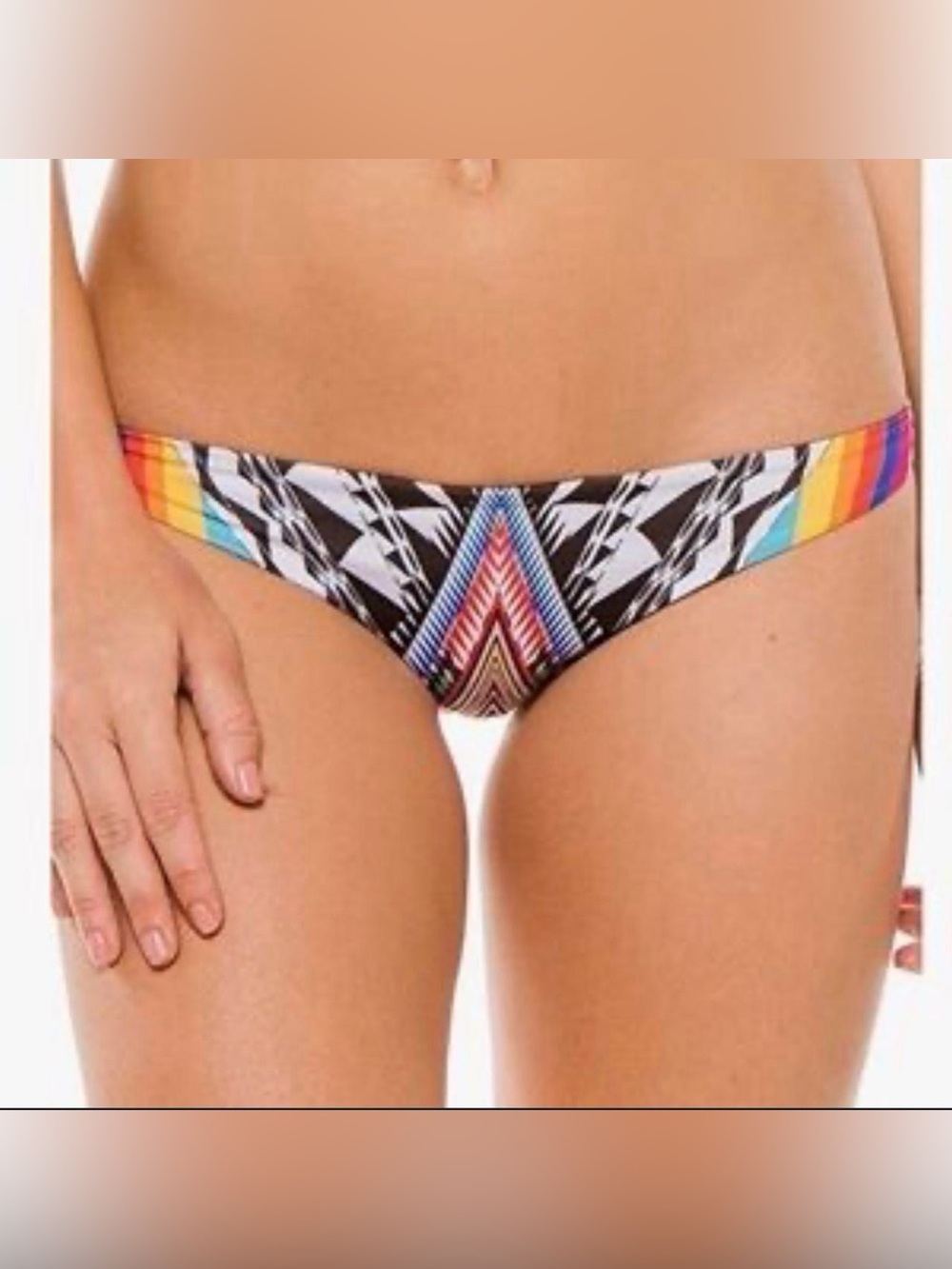 NWOT PILYQ Inca Multicolor Mix & Match Basics Teeny Swim Bikini Bottoms, Size M.